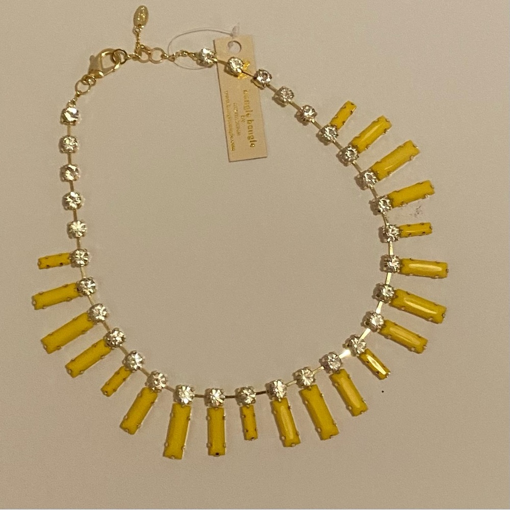 NWT Bangle Bangle Collection by Amrita Singh Yellow Resin Bib Necklace